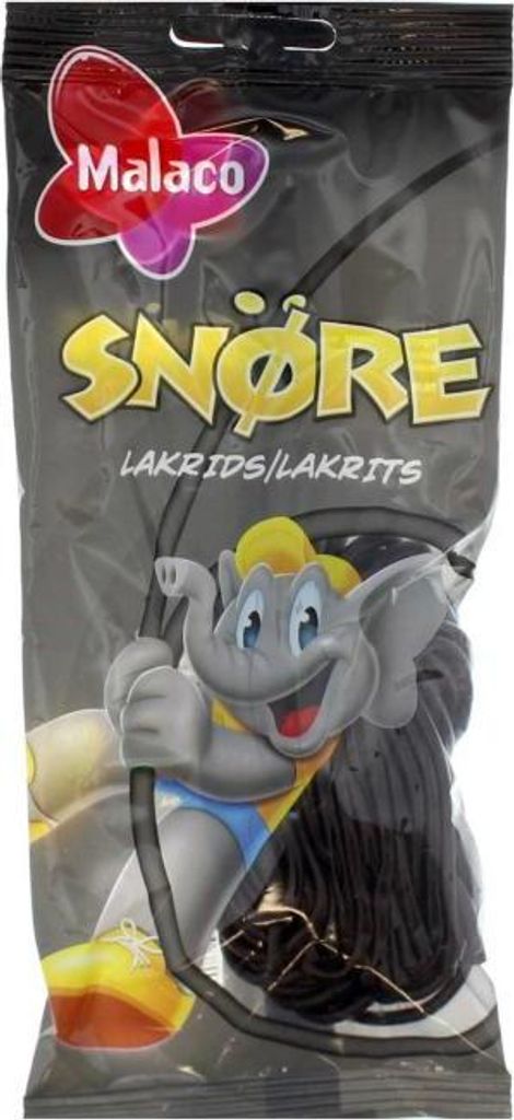 Malaco Snöre Lakrids 94g Produktbild 