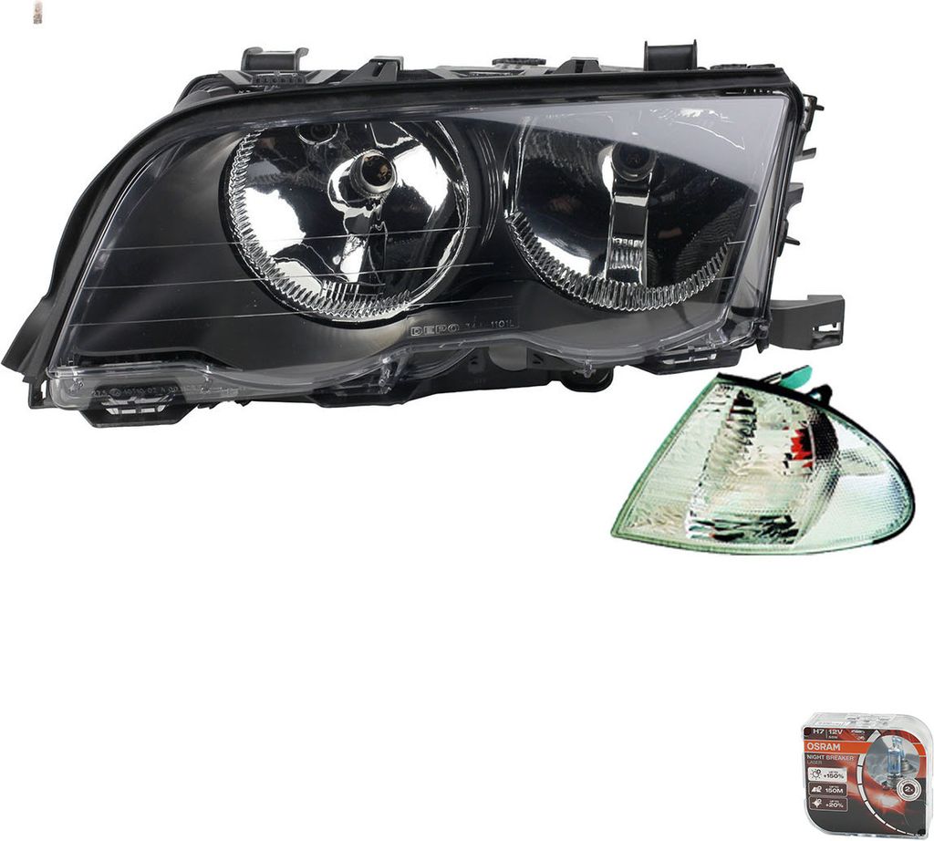 Scheinwerfer Osram Night Breaker Laser passend für BMW 3er E46 02/98- 08/01 Links 63126902745 63126906493 6902745 6906493 63128387343 631369027 Johns