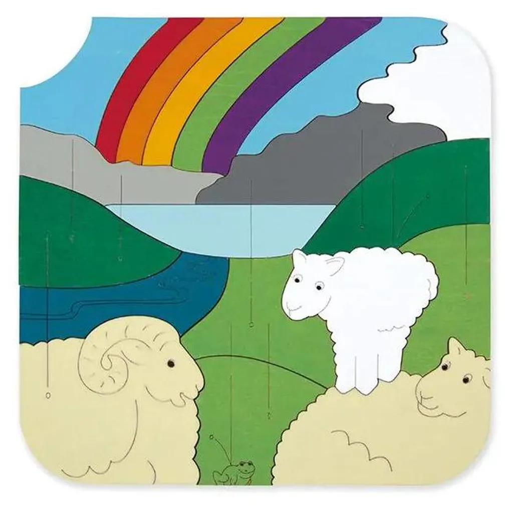Puzzle en bois Hape Météo - Jeu éducatif multicouches (E1705) pour enfants