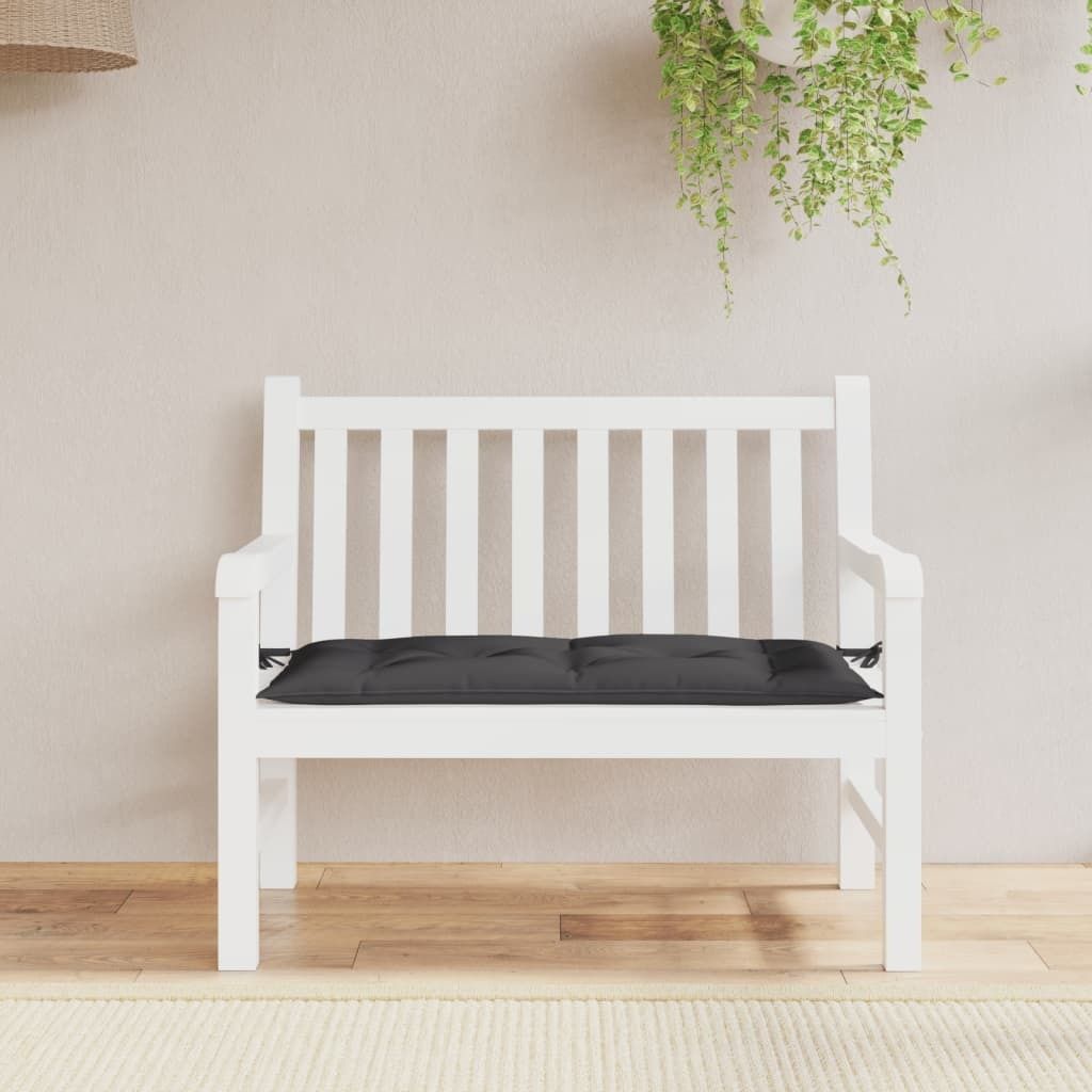 "2026 Promotion" Gartenbank-Auflage Schwarz 110x50x7 cm Oxford-Gewebe - Gartenmöbelauflagen CC22023