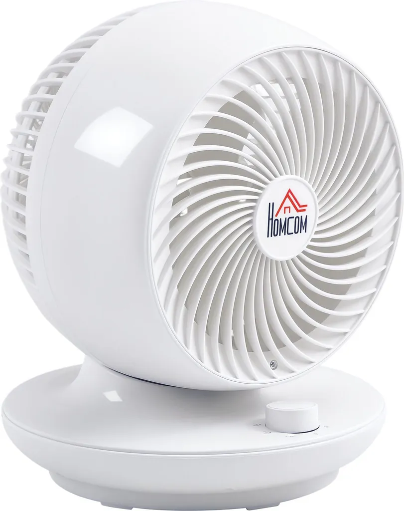 Ventilateur de circulation d'air HOMCOM blanc 45W pour salon et chambre