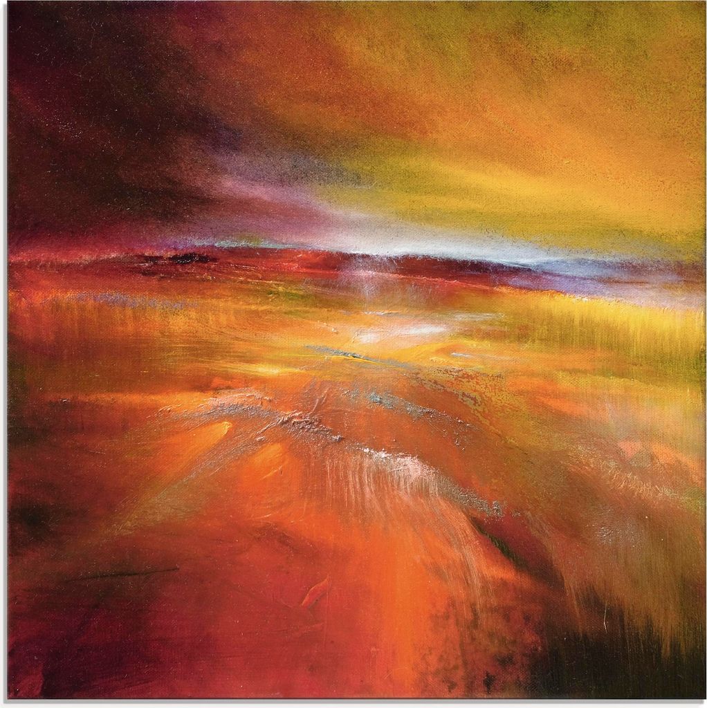 ARTland Glasbild Ernteland Größe: 40x40 cm Produktbild 