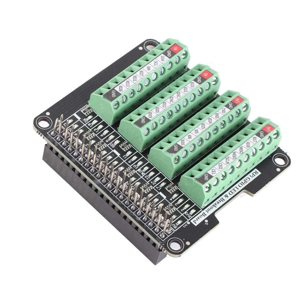Module Bornier Rail DIN pour Raspberry Pi avec Bornes à Vis 3A Fiables