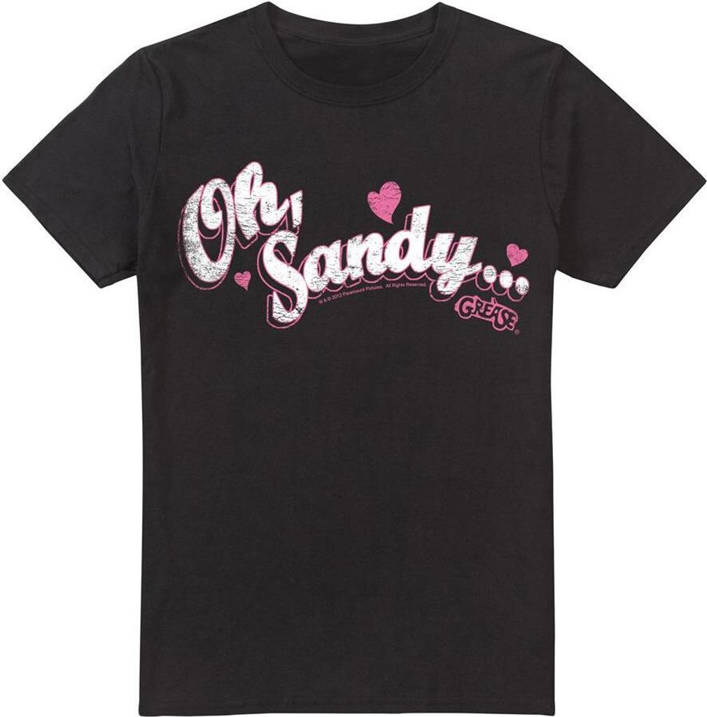 Grease - "Oh Sandy" T-Shirt für Herren TV6964 (XXL) (Schwarz)