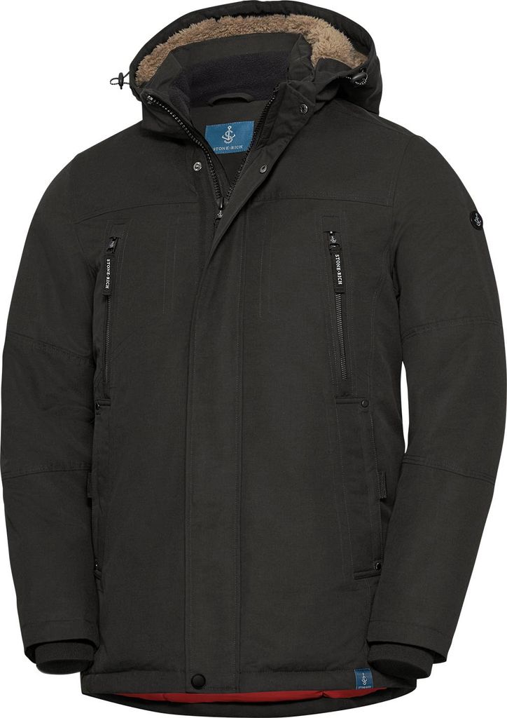Stone Rich Herren Parka, wasserabweisend und atmungsaktiv