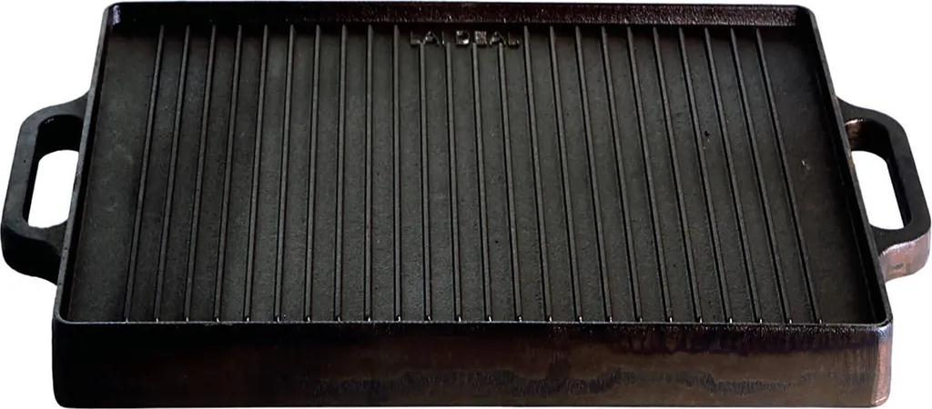 Piastra in Ghisa 38x38 cm Professionale | Plancha per BBQ e Fornelli