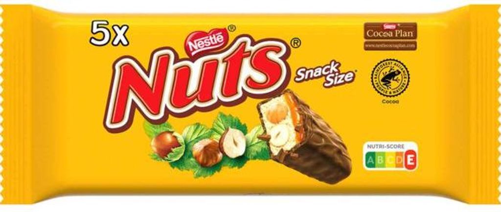 Nuts Schokoriegel 150g (5x30g) Produktbild 