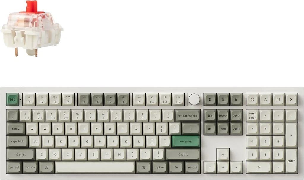 Keychron Q6 Max, Kabelový a bezdrátový, USB + RF Wireless + Obrázek produktu 