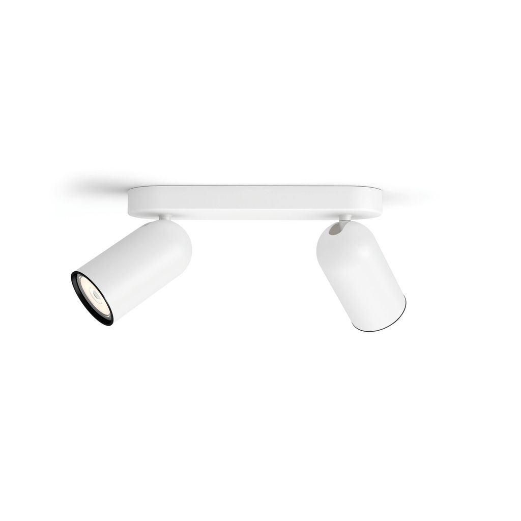 Philips myLiving Pongee Decken-/Wandspot, 2 x, Strahler Oberflächenbeleuchtung, GU10, 2 Glühbirne(n), LED, 220-240 V, Weiß