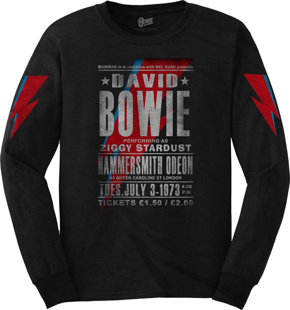 David Bowie - "Hammersmith Odeon" T-Shirt für Herren/Damen Uni RO614 (XL) (Schwarz)