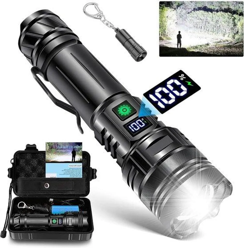 Lampe de poche puissante 500 000 lumens : fini les pannes d'éclairage