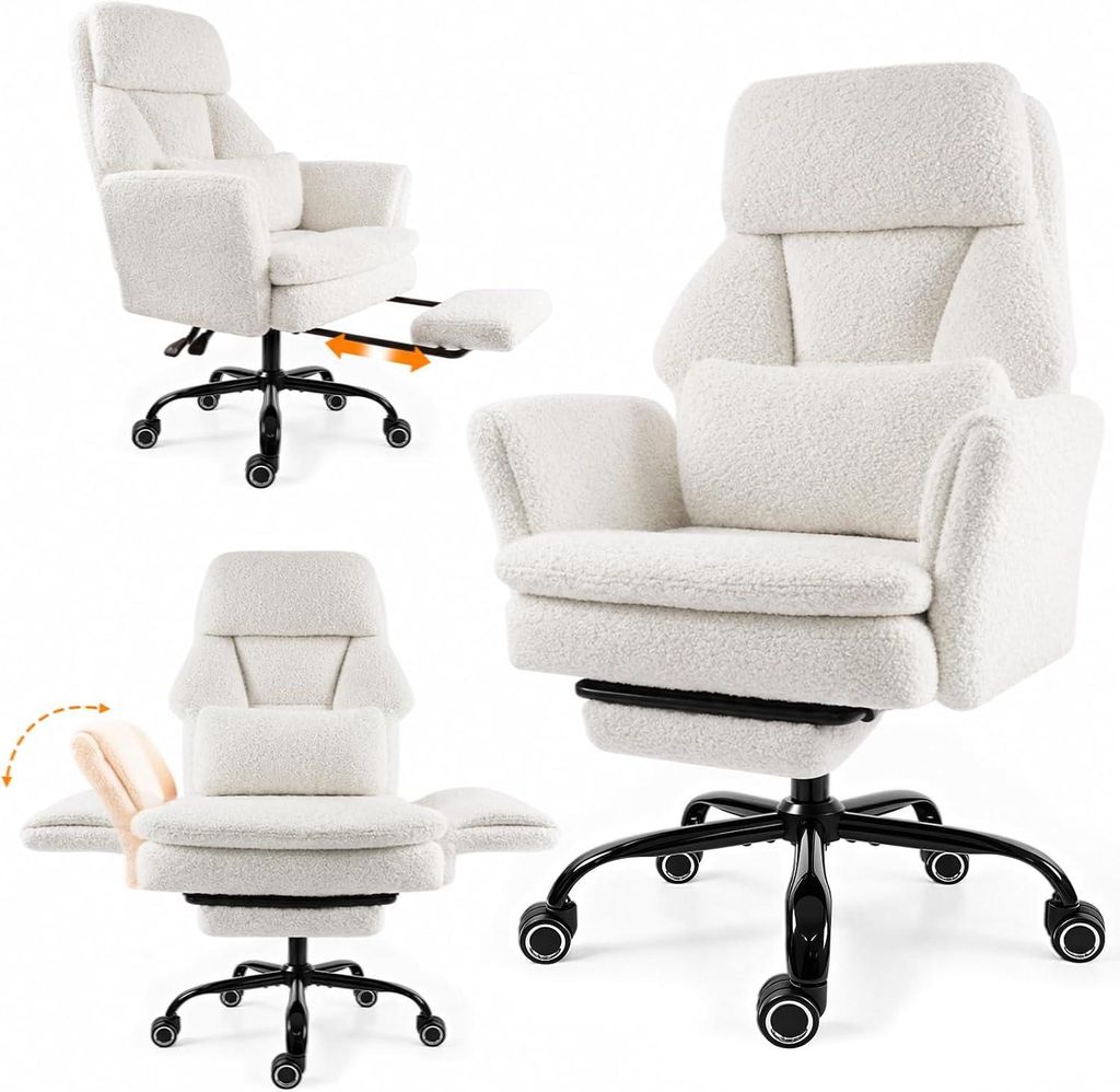 Drehstuhl Bürostuhl Ergonomisch mit klappbaren Armlehnen, Produktbild 