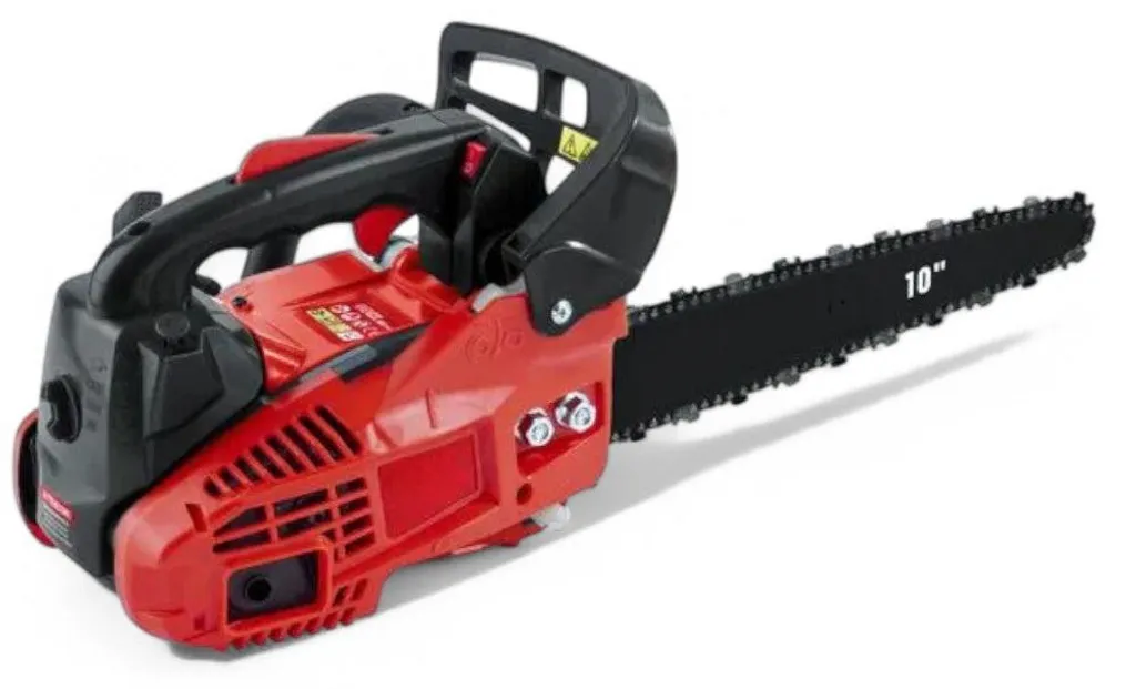 Tronçonneuse d'élagage 25,4 cm³ avec guide 25 cm et réservoirs clairs