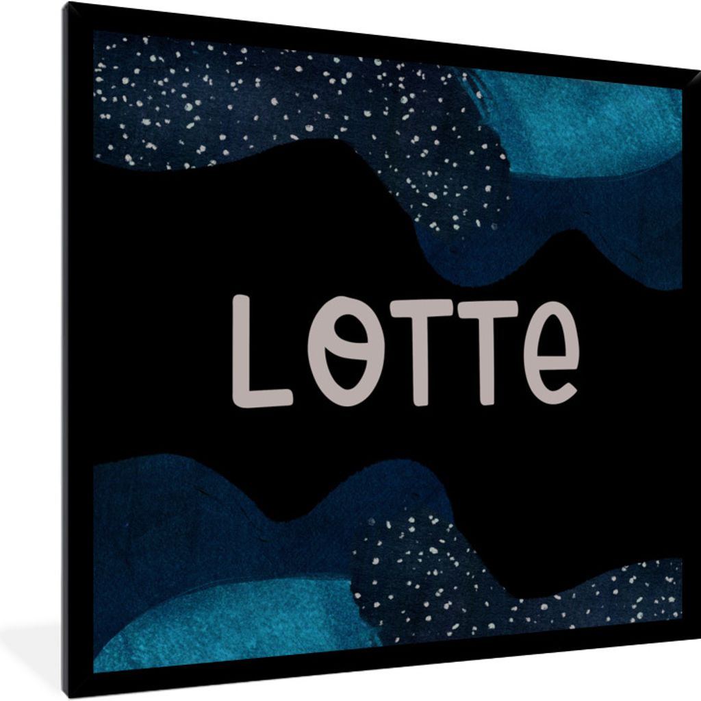 MuchoWow Gerahmtes Poster Lotte - Pastell - Mädchen 40x40 cm - Poster mit Schwarzem Bilderrahmen Wandposter Rahmen Foto Bilder - Mit Rahmen - Wa...
