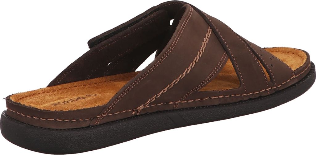 Rohde Herren Pantolette Leder Riemen gekreuzt Produktbild 6