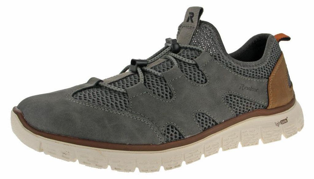 Rieker Slipper - Grau Textil/Synthetik : 43 : Normal Größe: Produktbild 