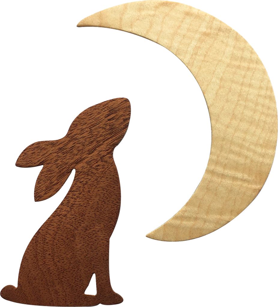 Sizzix Bigz Stanzschablone Rabbit Moon Motiv 6 bis 12 cm Scrapbooking Basteln
