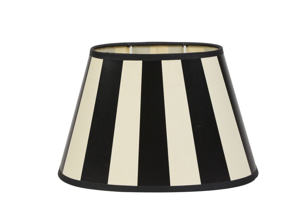 Light & Living Lampenschirm oval 20-14-14 cm KING schwarz Produktbild 
