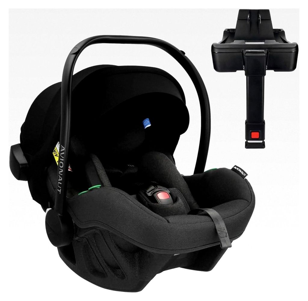 Pixel Pro 2.0 C Babyschale – Leichtester Kindersitz (0–13 kg, 40–86 cm) – Ergonomisch & AGR- mit Dock 2.0 Isofix-Basis (Schwarz)