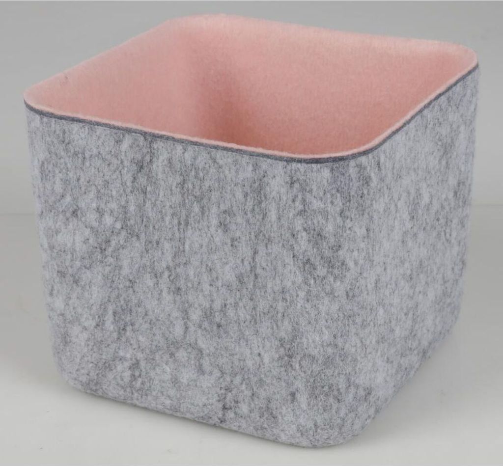 12x Filzkörbe Aufbewahrung Kisten Boxen Korb Taschen Regal Ordnung Lagerung Mix