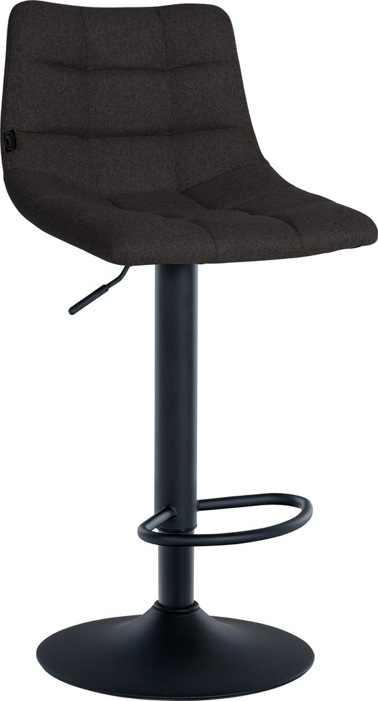 Barhocker HLO-CP266 Stoff schwarz schwarz