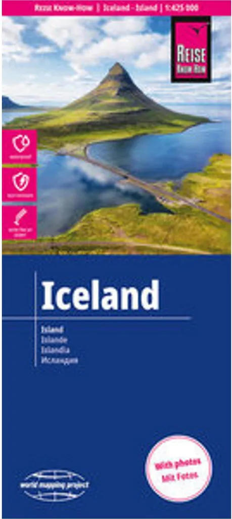 Carte d'Islande Reise Know-How 1:425.000 imperméable et indéchirable
