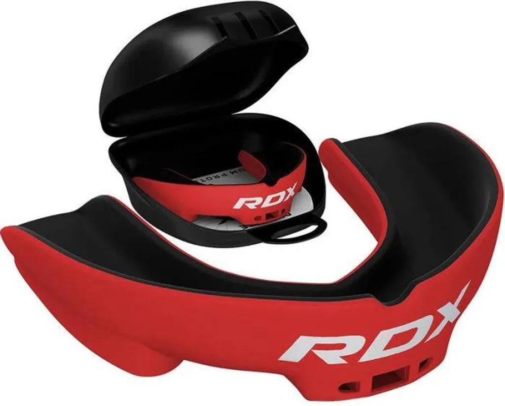 Protège-dents RDX 3w rouge et noir pour adultes - Protection MMA et Boxe