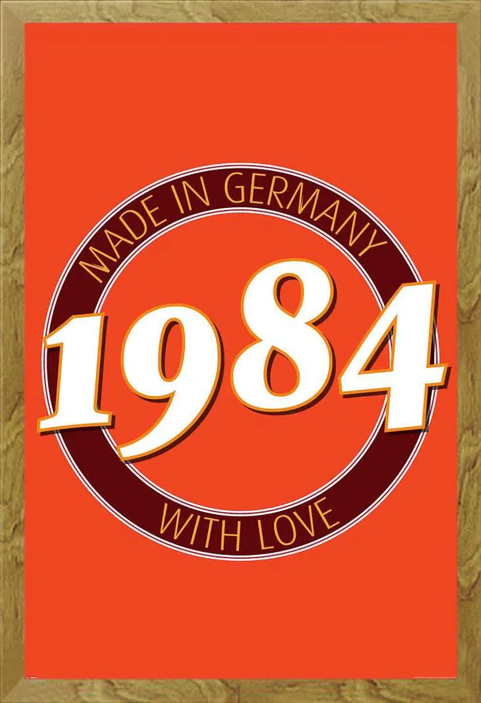 Offerta Poster 1984 Germania + Cornice Shinsuke Maxi Rovere MDF