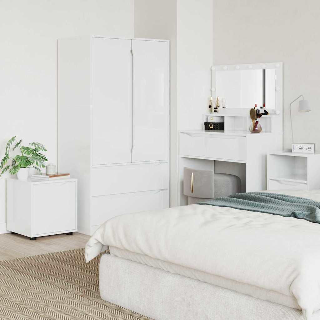 Maison Exclusive - Badezimmerschrank Hochglanz Weiß 40,5 x 40 x 44 cm