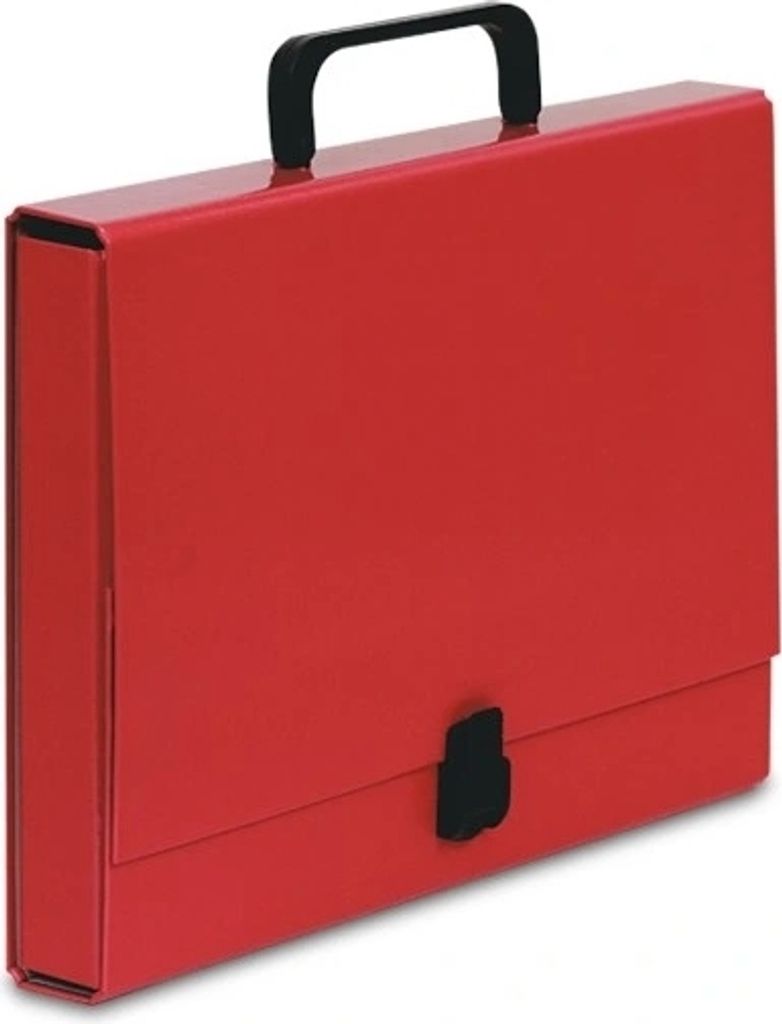 Dokumentenmappe mit Griff A4, 35 mm, Rot