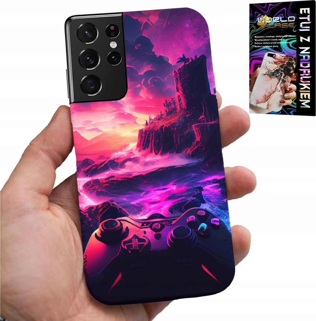 ETUI FÜR SAMSUNG GALAXY S21 Ultra - Hülle für GAMER, GAME DESIGNS, GESCHENK