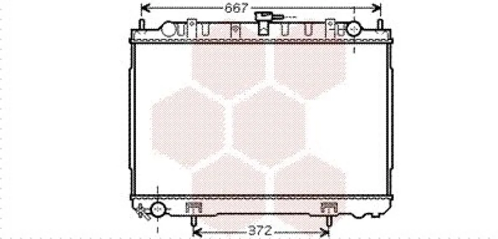 Radiateur moteur VAN WEZEL en aluminium renforcé pour NISSAN X-TRAIL