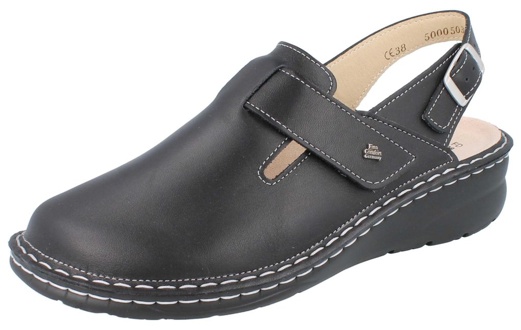 FINN COMFORT Aveiro Damen Clog antistatic schwarz Produktbild 