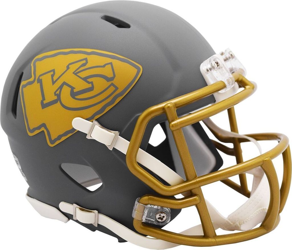 Riddell Speed Mini Football Helm SLATE Kansas City Chiefs