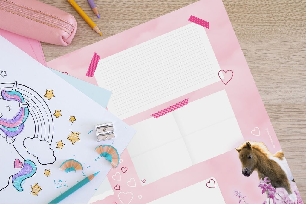 Friendly Fox Pferde Schreibtischunterlage Papier, 1x DIN A2 Produktbild 9