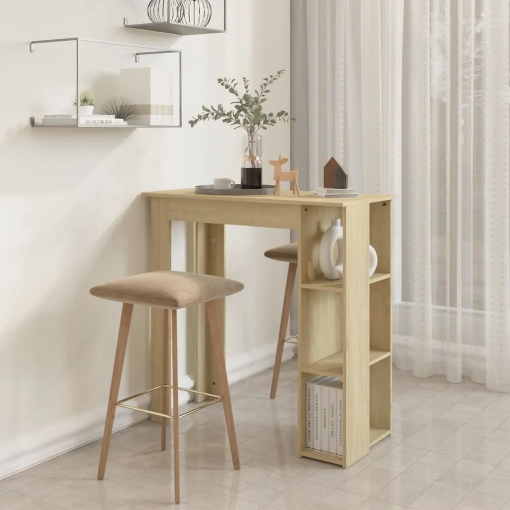 Angolo Bar vidaXL Rovere Sonoma 102x50 cm - Il tuo Breakfast Bar Ideal - 14