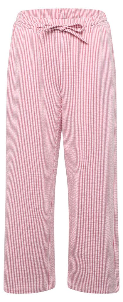 Rabe Hose Koralle Gr. 44 mit feinem Streifenmuster und elastischem Bund