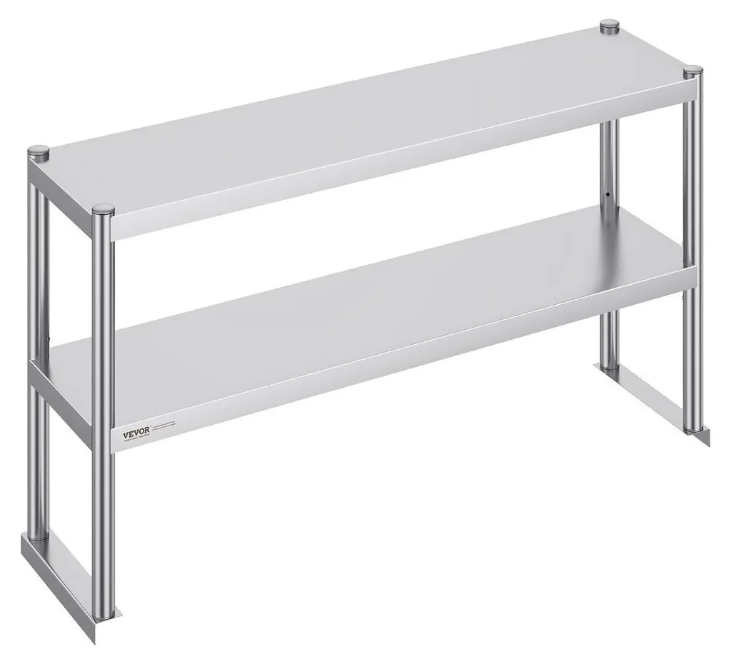 Étagère double inox pour optimiser votre table de préparation 122 cm