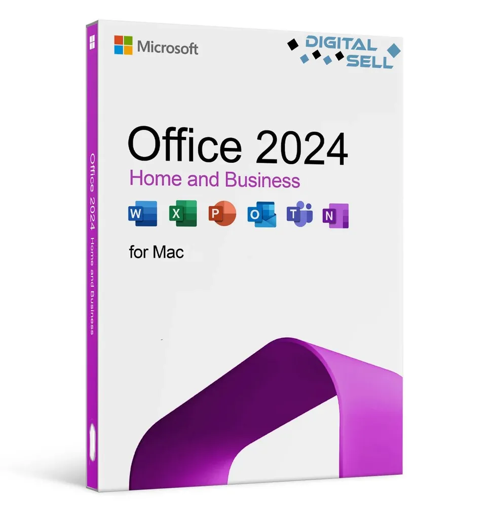 Logiciel Office 2024 Famille et Petite Entreprise Mac Clé d'activation