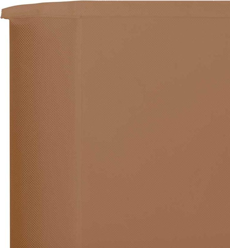 vidaXL 9-teiliges Windschutzgewebe 1200 x 120 cm Taupe