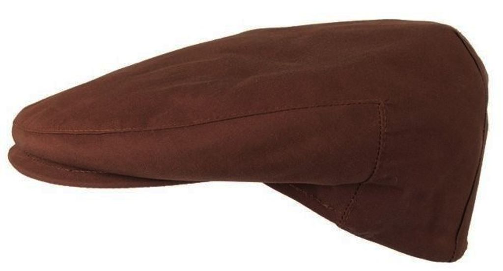 Geölte Baumwollkappe Männer braun Größe 60