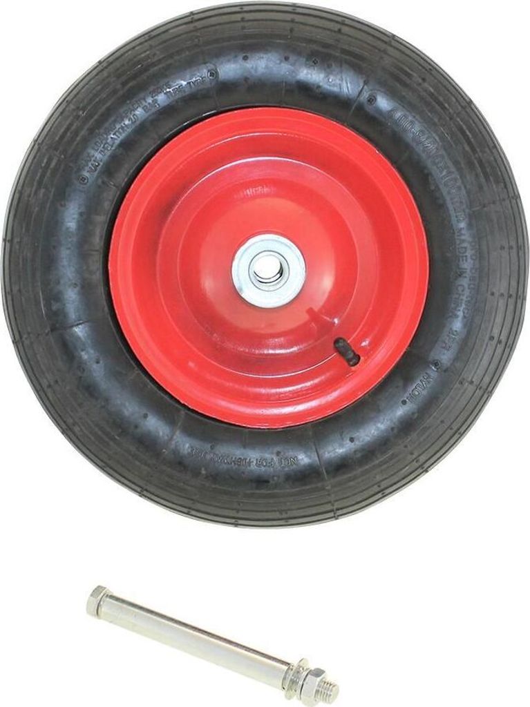Roue de secours avec essieu Roue en acier Roue gonflable Image du produit 