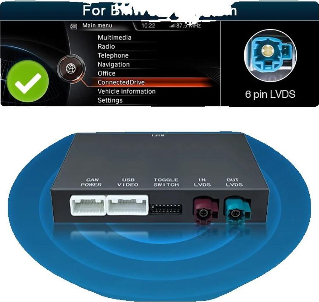 Decoder-Box für Wireless CarPlay, Android Auto, OEM-Steuerungserhaltung, Für nbt