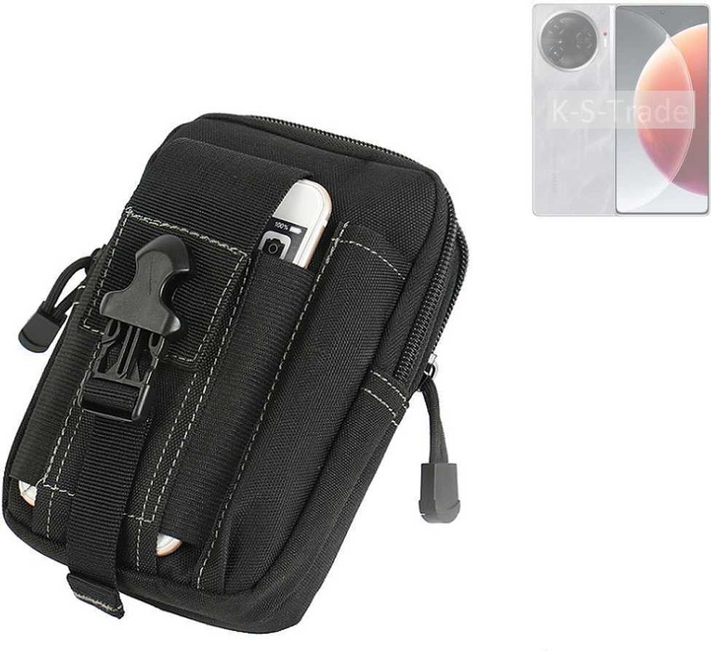 K-S-Trade Gürtel Tasche kompatibel mit Tecno Camon 30 Pro 5G Gürteltasche Holster Schutz Hülle Handy Hülle Smartphone outdoor Handy-Hülle schwarz