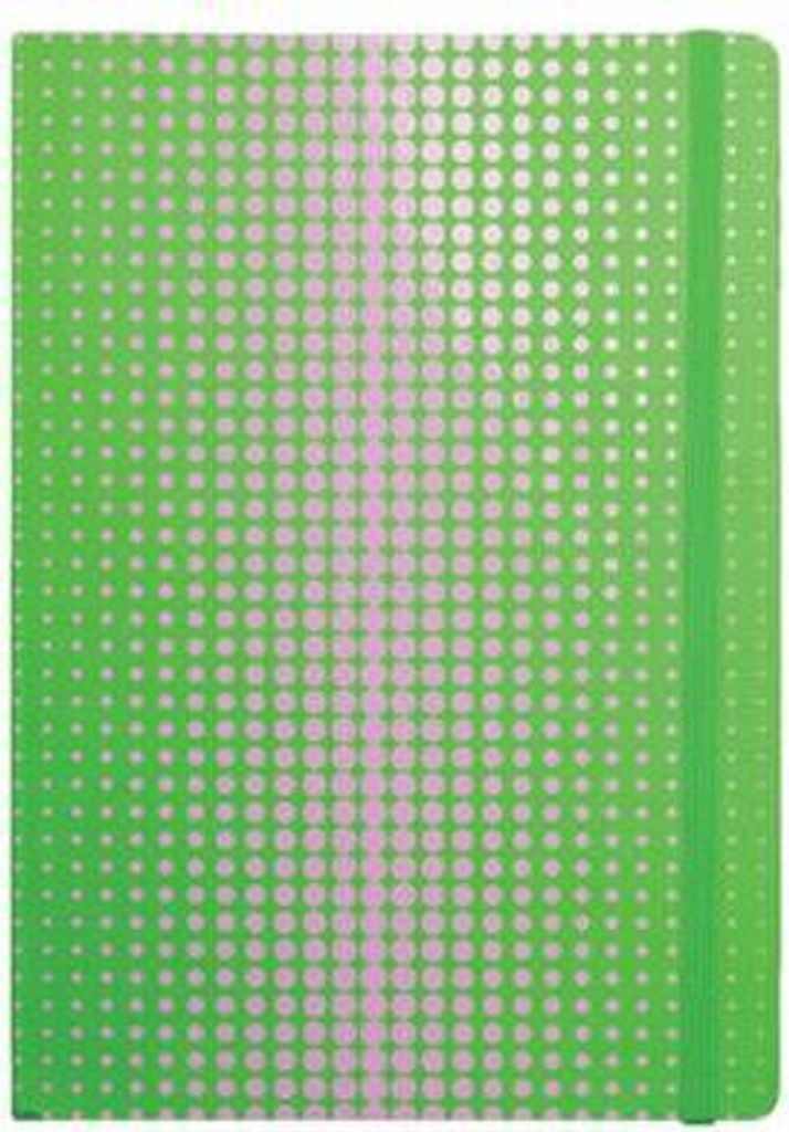 Notizbuch A4 grün-rosa Tec 224 Seiten 80 g/m² mit Produktbild 
