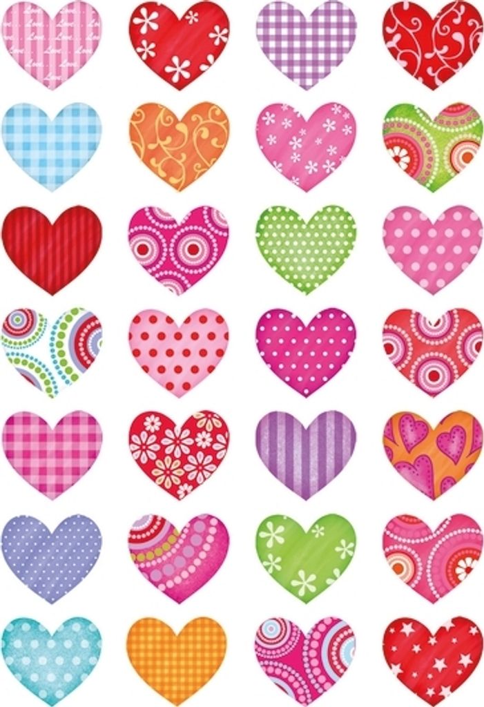 HERMA 3057 Aufkleber Herzen Bunt klein, 84 Stück, Herz Sticker in rot rosa pink, Etiketten in Herzform für Valentinstag Liebe Hochzeit Geburtstag...