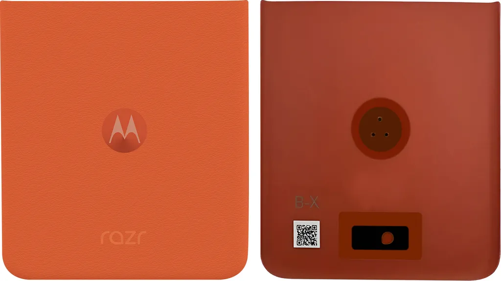 Coque arrière de remplacement Motorola Razr 50 Original Orange Intense