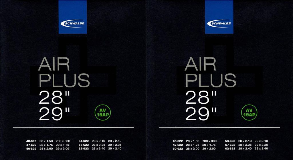 2x Schwalbe Air Plus 29 Schlauch AV19AP Schrader Ventil Produktbild 