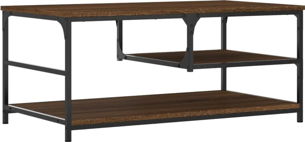 Tavolino Salotto Multistrato Rovere Marrone 90x49x40cm SYFAX Pro - 5