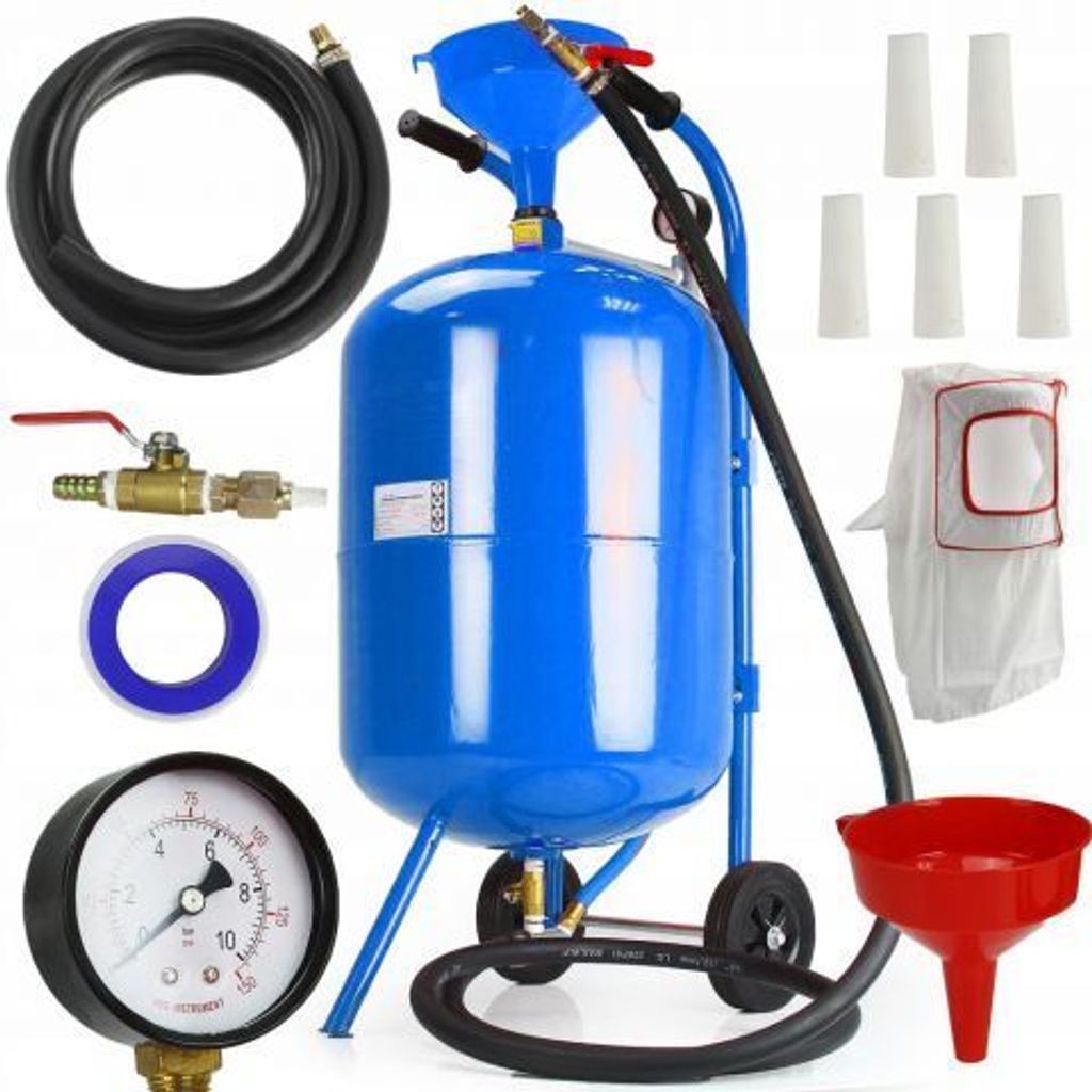 YMYNY Pistolet de sablage pneumatique à Air Portable 90psi, Machine de sablage à main légère en